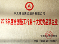 2012���ȫ��ʩ���ИI(y��)ʮ��(y��u)��Ʒ����I(y��)